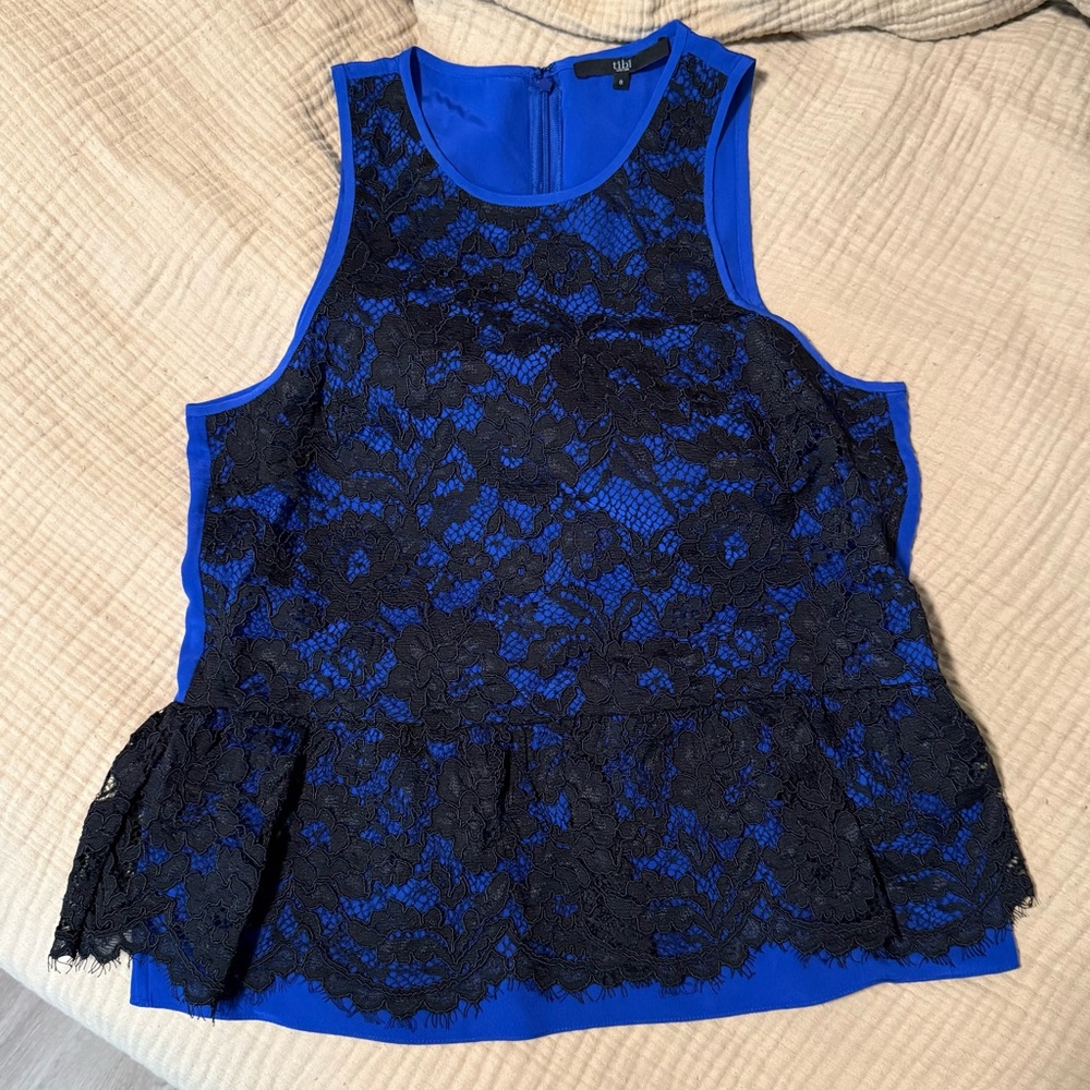 Tibi Lace Sleeveless Top